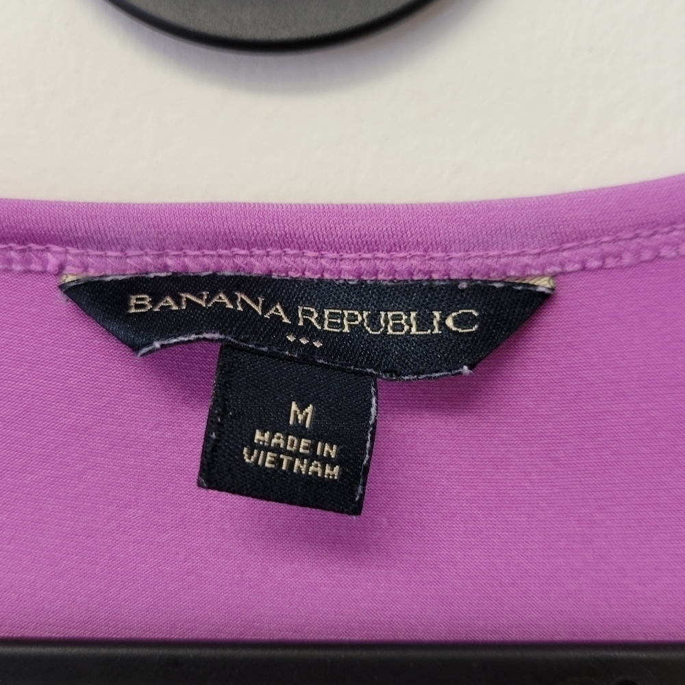 Banana Republic Drape blouse Lilac Purple M - Picture 3 of 5